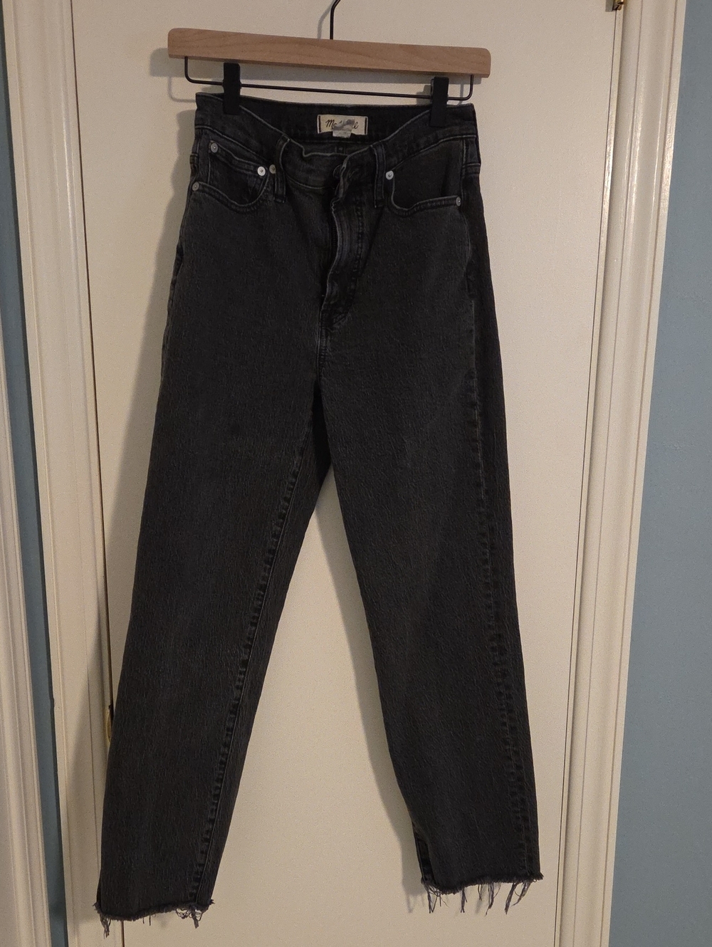 Madewell Black The Perfect Vintage Straight Jeans